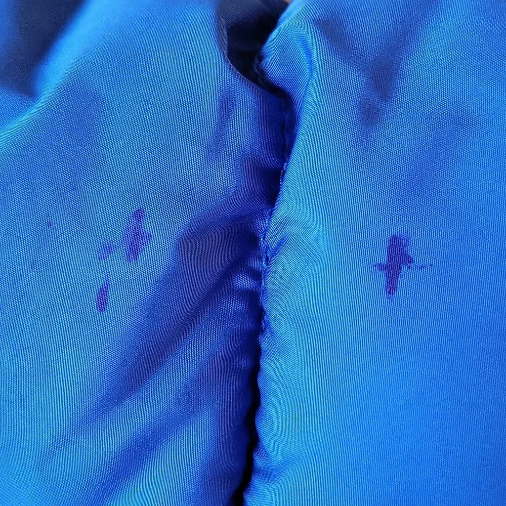 Royal blue puffer hooded jacket - Picture 4 of 4